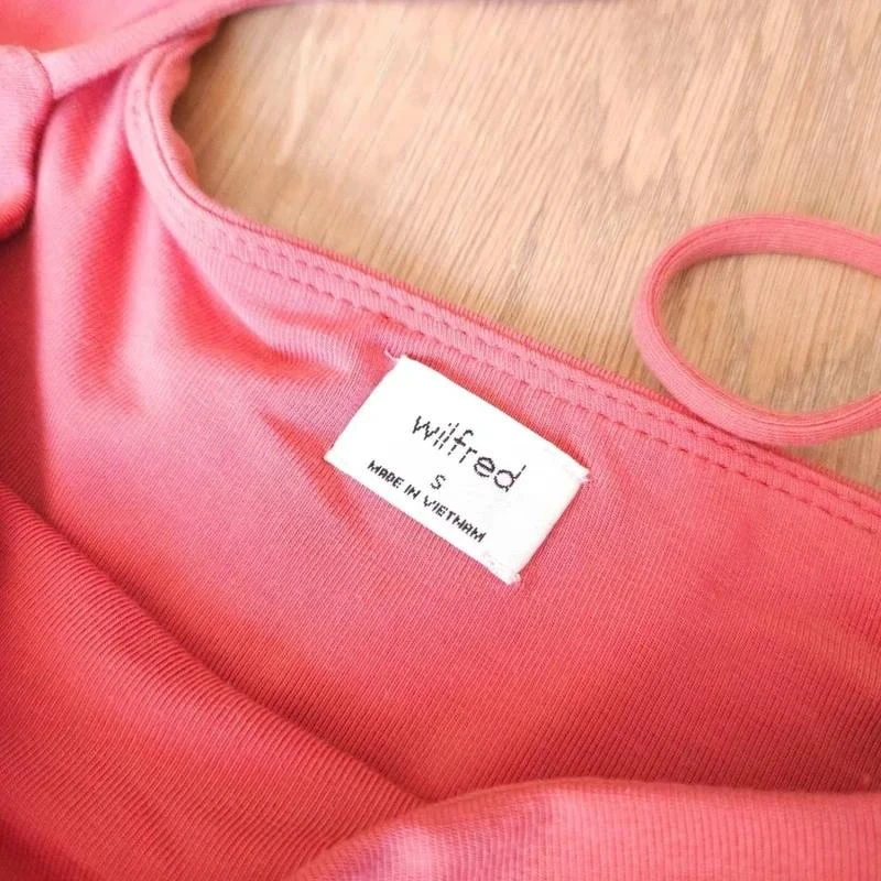 Aritzia Wilfred macacão amplo fluido rosa – photo 6